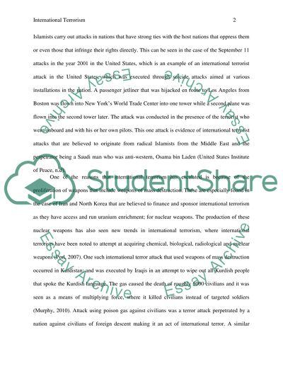 International Terrorism