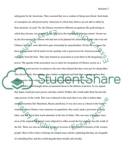 Causes of Yellow Peril from the 1960s until today