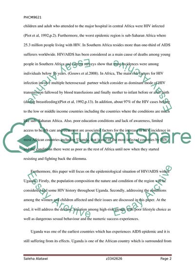 Epidemiology of AIDS in Uganda