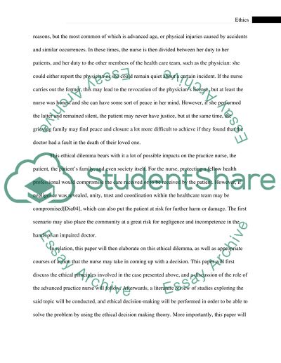 Ethics: Working with an Impaired Physician