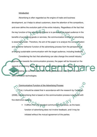 Advertising in the 21st century.Communication and Consumer Behavior