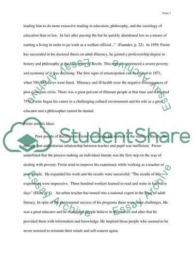 Paolo Freires as a Great Educator