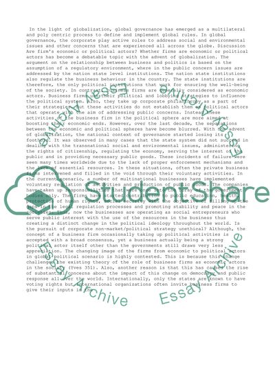 What Role Does Business Play in Politics