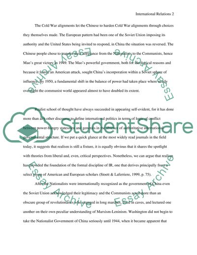 The Rise of China during the Cold War