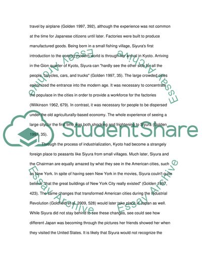 Memoirs of a Geisha (the book)