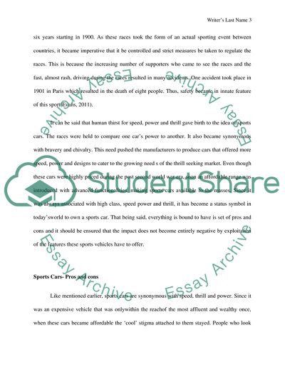 Sports Cars - History and Future Implications