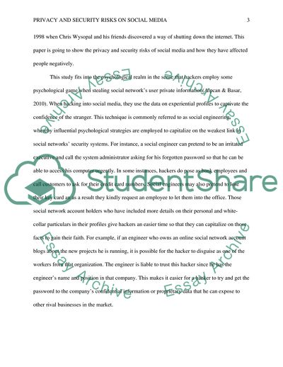 The Dark Side of Social Media Privacy and Security risks of Social Media