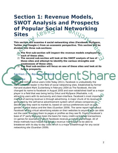 social networking sites essay summary