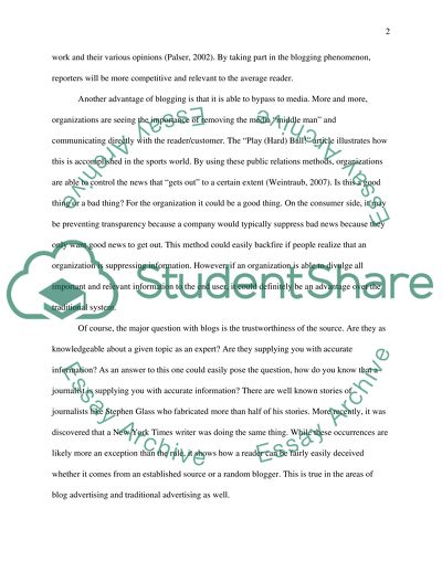 The benefits of blogging