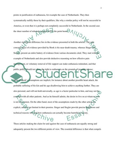 In Defense of Voluntary Euthanasia