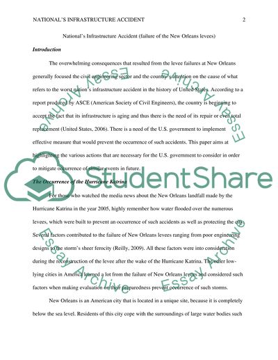 Hurricane Katrina: Infrastructure Impacts