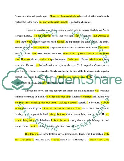 Relationship between the Colonizer and the Colonized