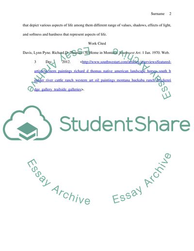 At Home in Montana - Richard D. Thomas by Lynn Pyne Davis