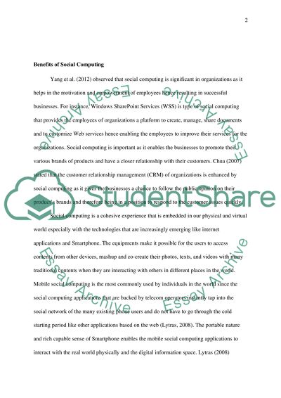 Social Computing as an Intersection of Computational Systems and Social Behavior