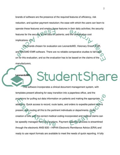 3 Brands of Electronic Medical Records