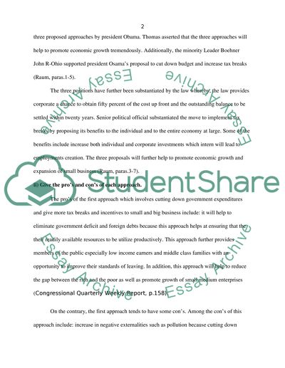 Three major political approaches to fixing the problem with the national debt