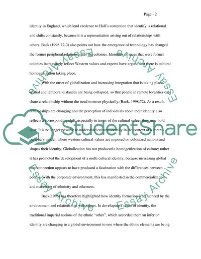 Identity as a Relational and Incomplete Entity