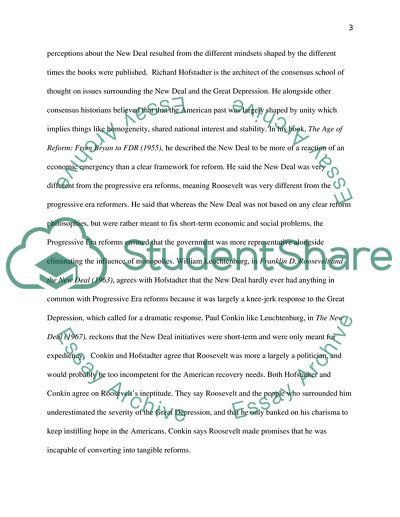 Great Depression and the New Deal Programs