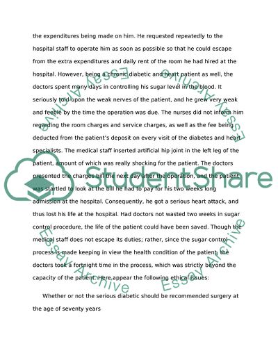 Ethical Dilemma in Nursing Profession