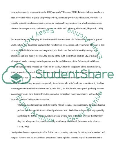 History of Hooliganism in Football Originated in Britain