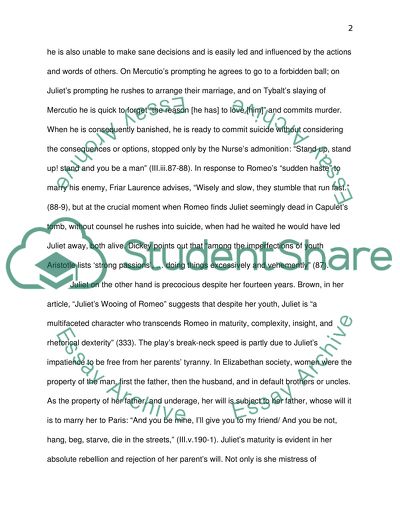 Too Soon Marrd The Question Of Maturity In Romeo And Juliet Essay Too Soon Marrd The Question Of Maturity In Romeo And Juliet Research Paper Vs Essay also Environmental Health Essay Custom In Jurisprudence