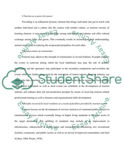 Social Impact of Tourism