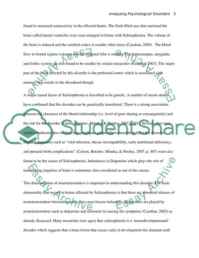 How To Analyze Psychological Disorders