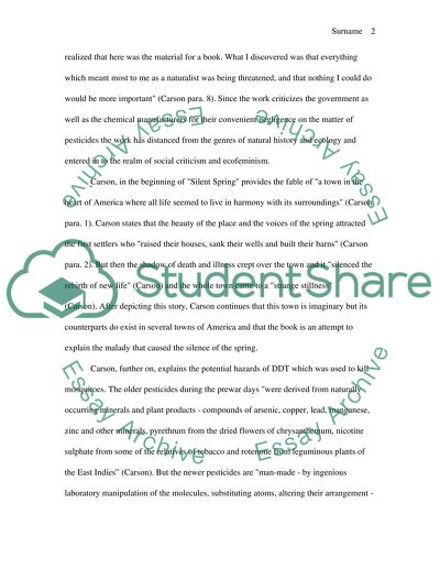 In what ways do you think it was significant that Carson was female