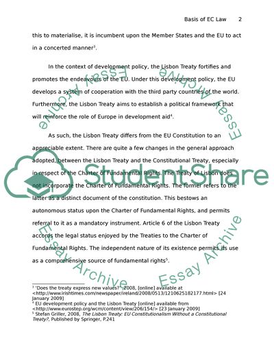 The Legal Foundations of EC Law