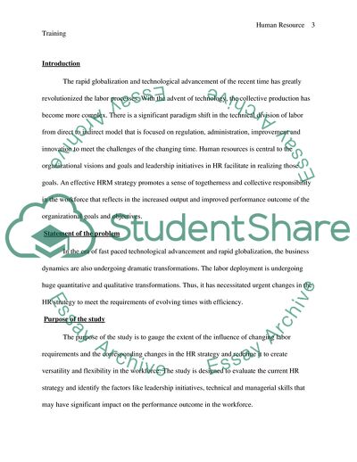 Human Resource Training