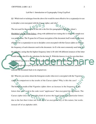 Introduction to Cryptography Using CrypTool