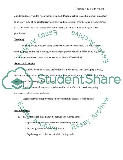 Teaching Adults with Autism