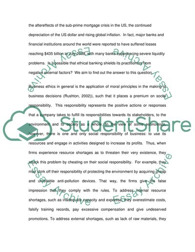 Ethical Banking in the UK