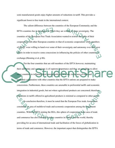 European Free Trade Association (EFTA)