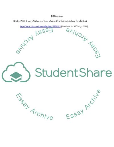 Why Children Cant See What Is Right in Front of Them