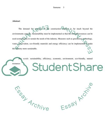 Sustainability in Civil Engineering