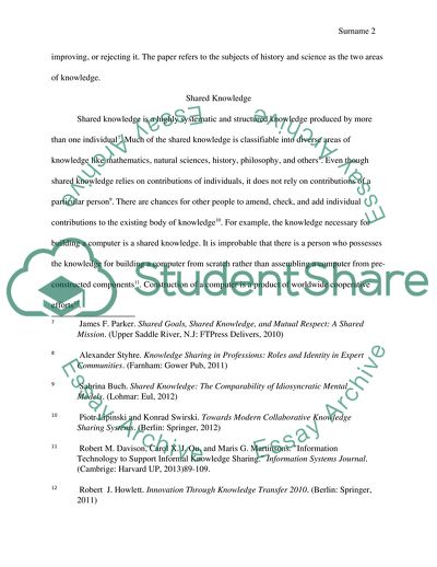 The Way Shared Knowledge Shapes Personal Knowledge