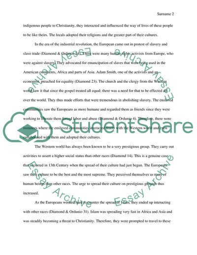 Factors Which Have Accelerated the Spread of European Culture throughout the World