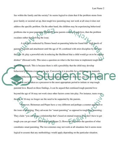 Tough Love Parenting