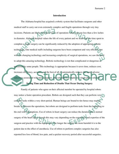 Using hospital robots for surgery saves time and lives