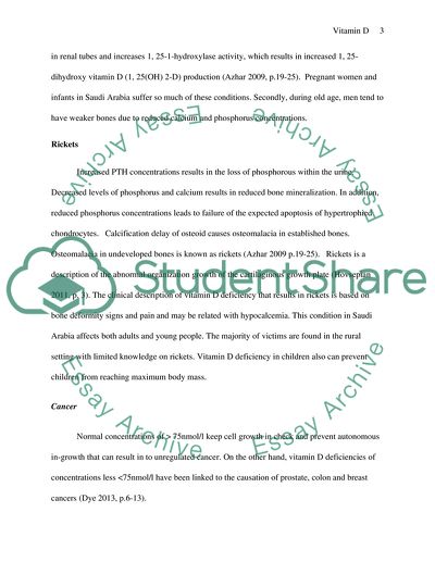 Vitamin D in Saudi Arabia