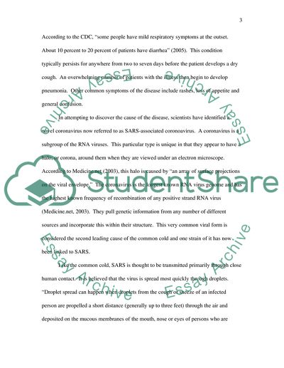 Writting about SARs disease