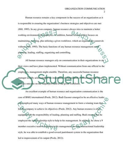 Organizational communication