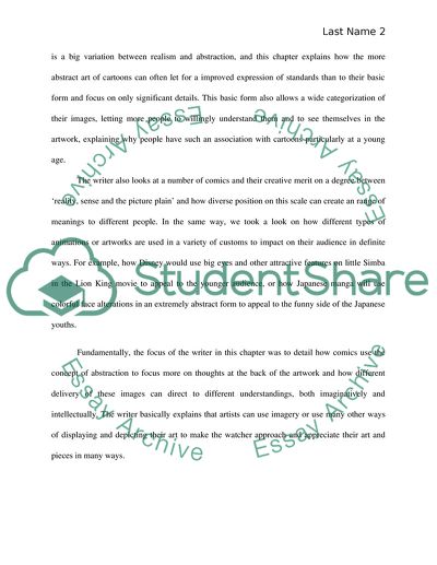 Chapter 2 summary of Understanding Comic