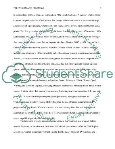 Television and feminism: A tool for political and social empowerment for women