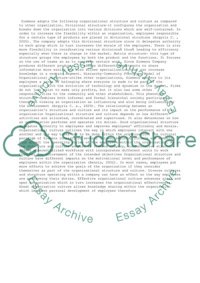 Organizational Behaviour and Organisational Structure