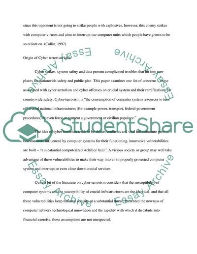 The Dangers of Cyber-Terrorism