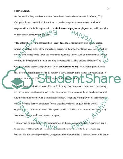 Human Resource Planning and Forecasting