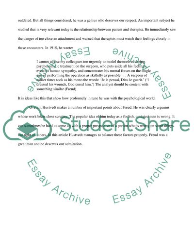 Whos afraid of sigmund Freud