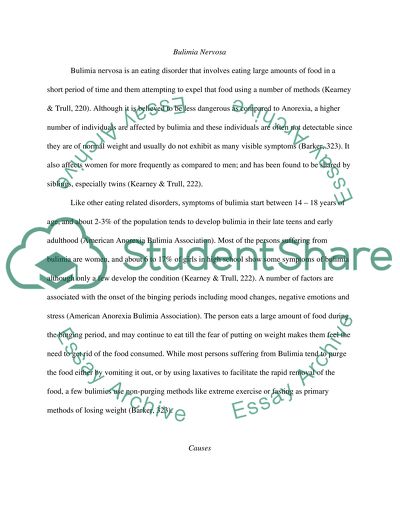 Health Issues in Adolescence: Bulimia Nervosa
